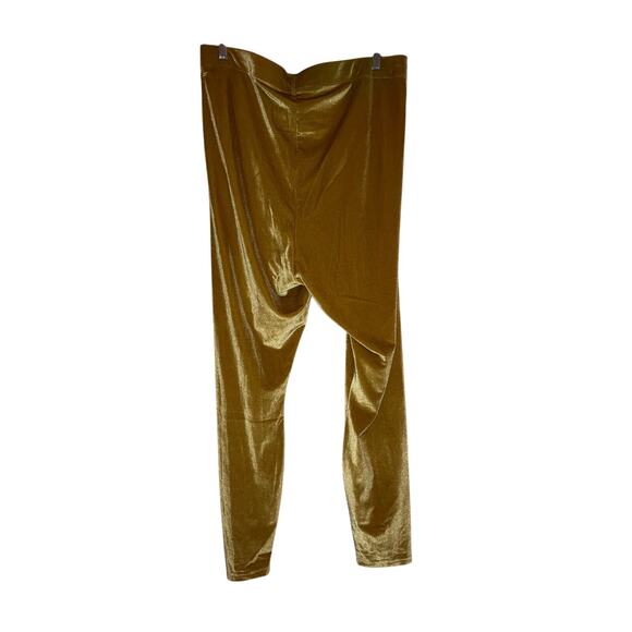 NWT Fabletics brown Ema high waisted silhouette velour leggings size 2X - Picture 6 of 7